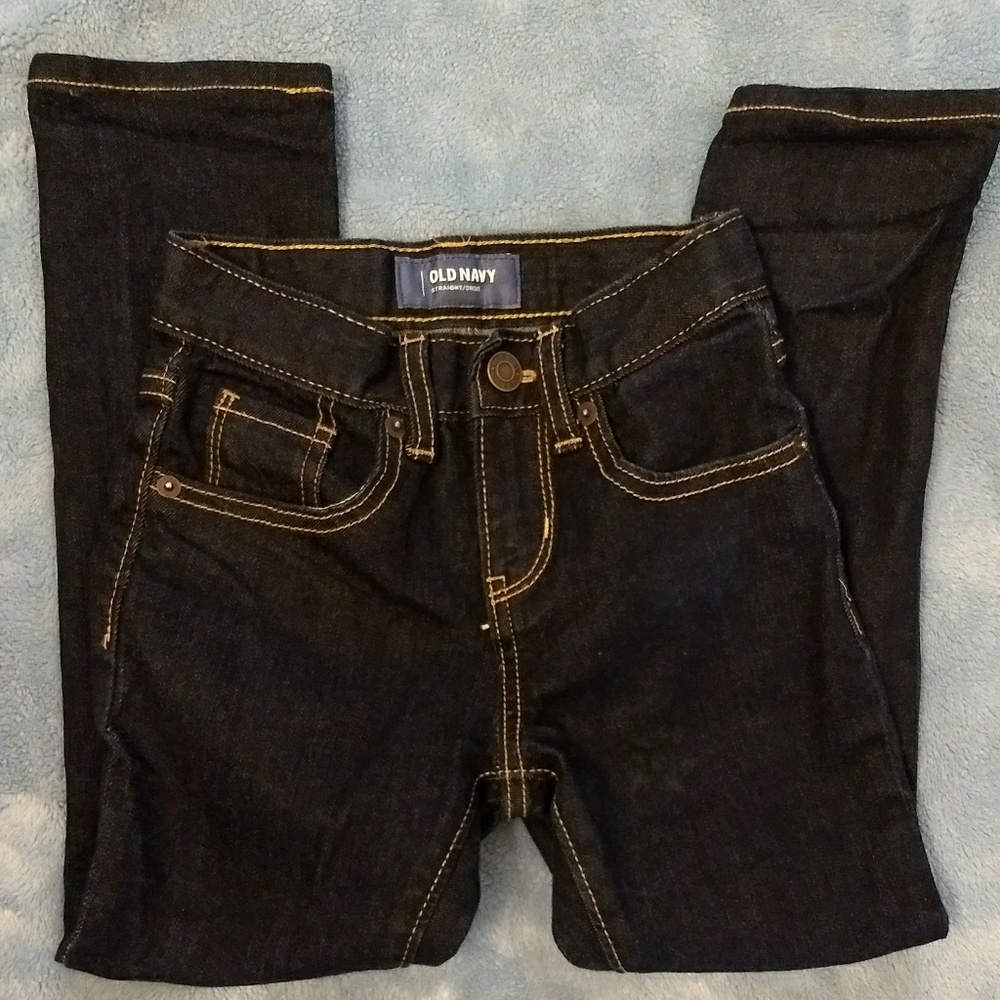 Girl's Old Navy slim dark wash jeans